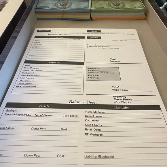 Cashflow Board Game by Richard Dad Poor Dad